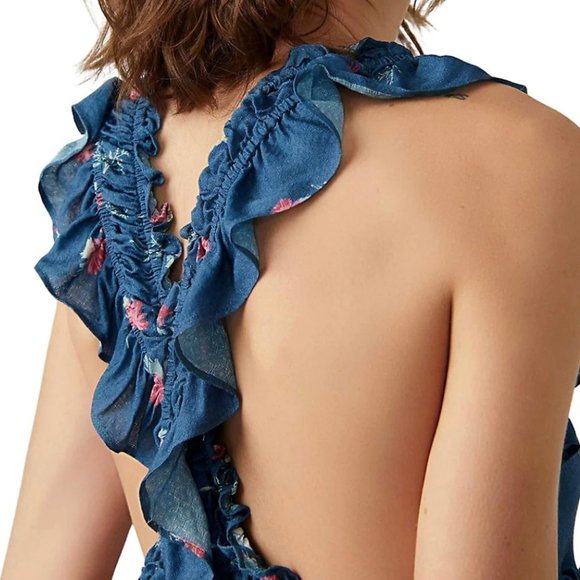 Free People Bali Wild Daisy Minidress in Stellar Combo - Picture 3 of 4